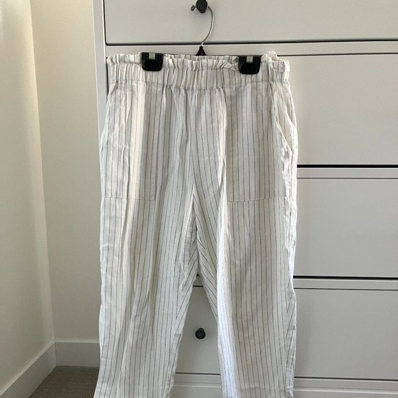 White linen pants - Size L - Picture 1 of 6